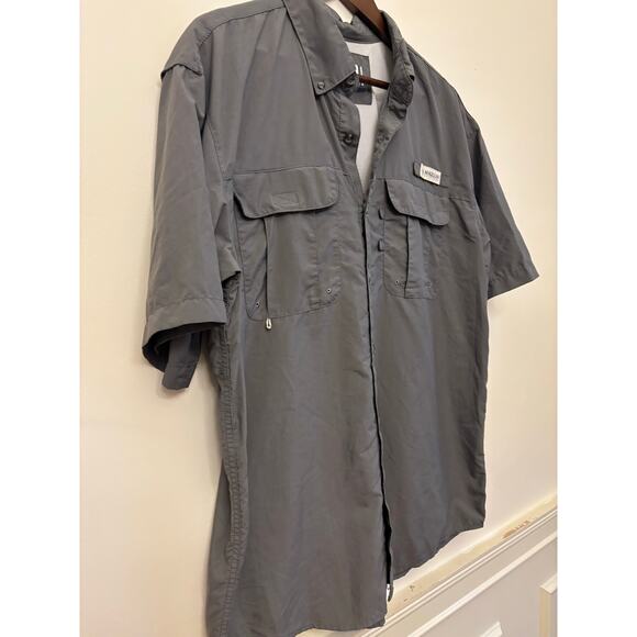 Magellan Outdoors Men’s Short Sleeve Fishing Shirt – Gray – Size Large - Picture 2 of 15
